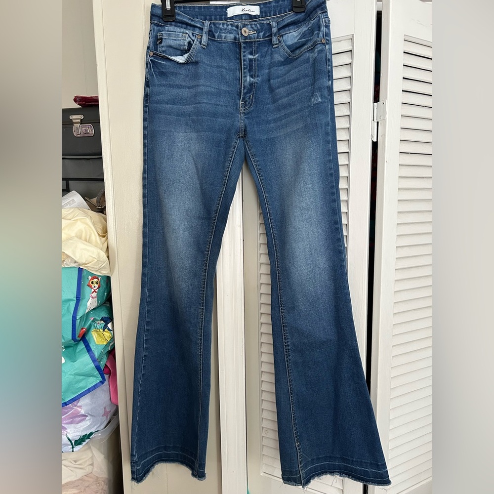 KanCan Dark Blue Flare Jeans